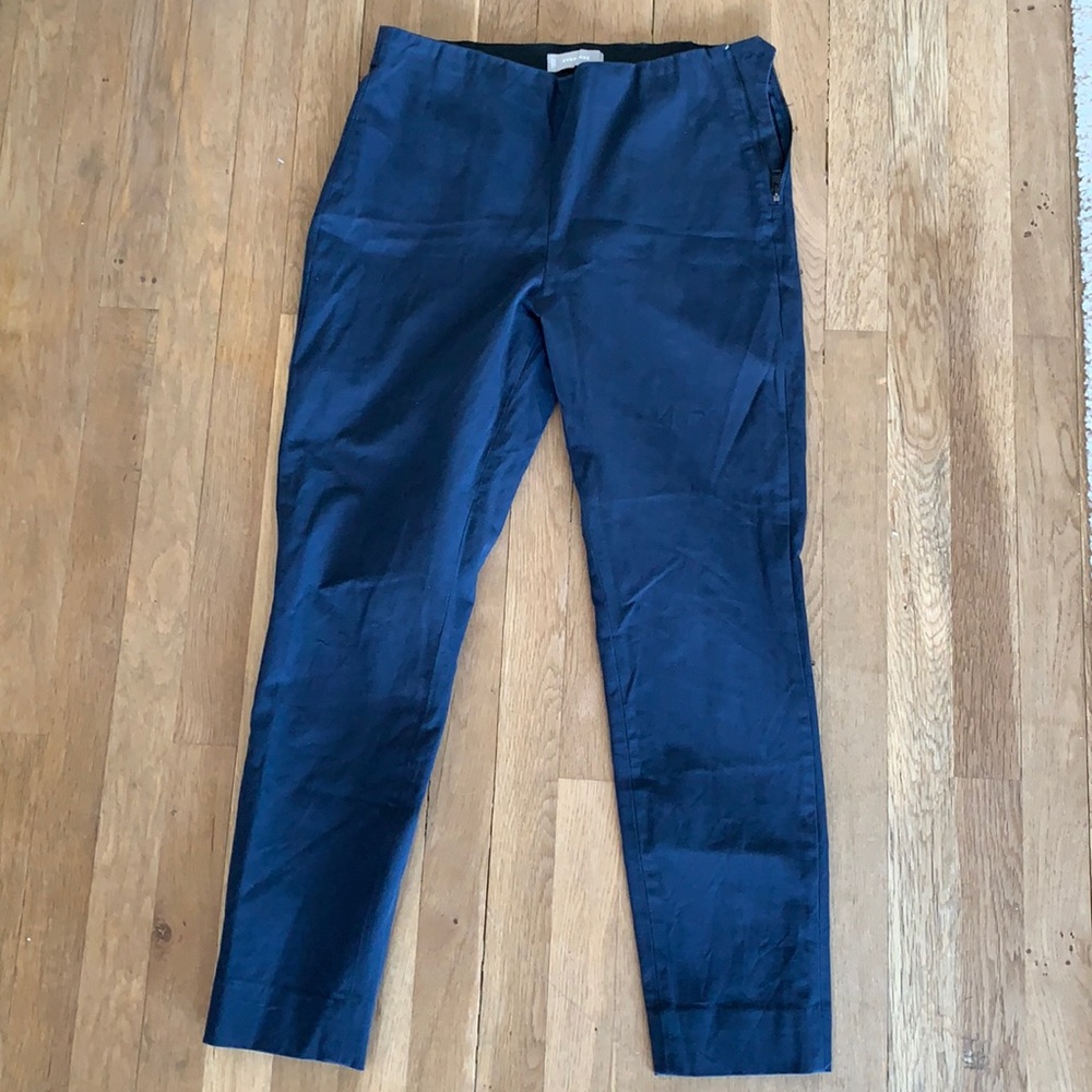 Navy Everlane pants w/side zip. Women’s 10.